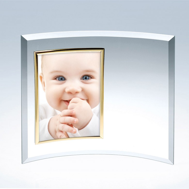 Curved Vertical Gold Photo Frame (5 X 3.5)