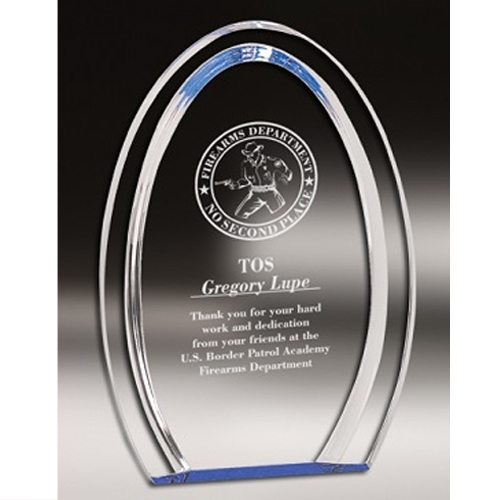 Oval Halo Award (Blue)