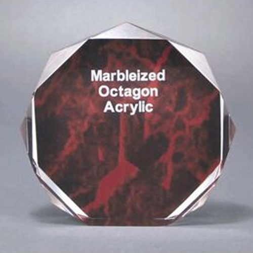 Octagon Award (Red Marble)